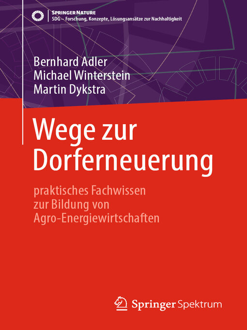 Title details for Wege zur Dorferneuerung by Bernhard Adler - Available